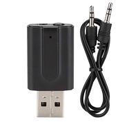 ASHATA Transceptor de Audio Bluetooth para Coche, Adaptador USB Bluetooth 5.0 2 en 1 Receptor -Transmisor de Audio Inalámbrico para Auriculares/Altavoz