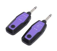 ASHATA Transmisor y Receptor Inalámbrico de Guitarra Distorsión Ultra Baja para Guitarristas y Bajistas Púrpura Recargable 8 Horas de Trabajo