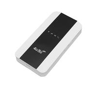 ASHATA Travel Mobile WiFi Router, Mobile WiFi Hotspot, LTE Router con Ranura para Tarjeta SIM 4G LTE Desbloqueado 150 Mbps 3000 MAh Batería WiFi Portátil para Teléfono Móvil Blanco (Versión de la UE)