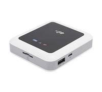 ASHATA Travel Router, Wireless WiFi Router Mini Router portátil Universal Sin Tarjeta SIM Internacional 4G/3G, Lector de Tarjeta SD inalámbrico, Conecte el Disco Duro SSD portátil