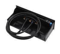 ASHATA TXD167 5,25 Pulgadas Panel Frontal USB Hub, Hub USB de Metal Interno, Puerto Dual 5Gbps USB3.0 Unidad óptica Panel Frontal Caja de la Computadora Tarjeta de Expansión, ASHATAd4gt7q6zwo