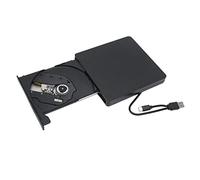 ASHATA Unidad Externa de CD y DVD de 5 Gbps USB 3.0 Tipo C, Alta Velocidad con bajo Nivel de Ruido, Ampliamente Compatible con, OS X, Plug and Play, Liviana