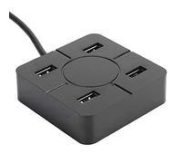 ASHATA USB Hub Adapter, Hub USB3.0 Splitter 4-in-1 Docking Station Accesorio de Computadora Portátil Multipropósito de 4 Puertos para Expansión, Transferencia de Datos de Alta Velocidad