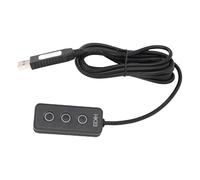 ASHATA USB Mini Keypad de 3 Teclas, Teclado de Juegos con Cable Copia de Programación de Macro y Pegue Las Teclas de Acceso Directo para Ganar para Android para OS X