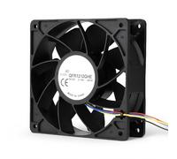 ASHATA Ventilador Antminer, DC 12V 2.7A 6000RPM Reemplazo del Ventilador Ventilador de 4 Clavijas de enfriamiento de Enchufe de Clavija para Antminer S7 S9
