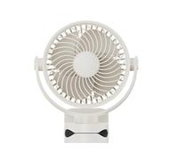 ASHATA Ventilador con Clip Recargable por USB |Ventilador de Escritorio Personal Portátil para Viajes de Dormitorio de Oficina en Casa (151,6x128,4x177,5mm)