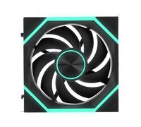 ASHATA Ventilador con Cubierta PWM ARGB de 120 Mm, Ventilador Enfriador de CPU de bajo Ruido de Nueve Paletas, de Alto Flujo de Aire de 800-1800 RPM para Caja de Computadora PC (de flujo