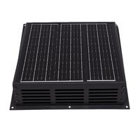 ASHATA Ventilador de ático con Energía Solar, Ventilador Duradero de 430 CFM para Techos Residenciales, Invernaderos, Acero Inoxidable Monocristalino, 13,58x12,99 Pulgadas