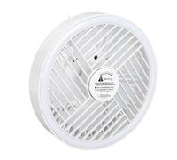 ASHATA Ventilador de Camping Recargable por USB, Luz Regulable con 3 Ajustes de Velocidad para Aventuras Al Aire, Tienda de Campaña, Coche, Color Blanco
