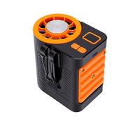 ASHATA Ventilador de Cintura para Exteriores, Ventilador Personal Compacto Recargable para Senderismo, Pesca, Camping con Batería de Larga Duración