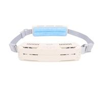 ASHATA Ventilador de Cintura Portátil, Ventilador de Cintura Portátil Recargable, Enfriamiento del Cinturón de Viaje USB de 5000 MAh, para Deportes de Trabajo Al Aire Libre (WHITE)