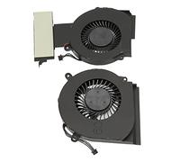 ASHATA Ventilador de CPU GPU de Repuesto para OMEN 15 DC L30204 001 L29354 001, Ventilador de Refrigeración para Portátil OMEN 15 de 4 Pines DC 5 V 0,5 A, de CPU Profesional Duradero con Aleación de