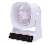 ASHATA Ventilador de Enfriamiento Silencioso y Versátil Control de Pantalla Táctil Ventilador Portátil Recargable para Escritorio o para Colgar en la Pared para el Hogar, Dormitorio, Cocina,