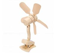 ASHATA Ventilador de Escritorio con Clip con Pantalla LED, Oscilación Silenciosa de 3 Velocidades y Control Remoto para Dormitorio, Oficina, Base de 12,5 Cm de Ancho