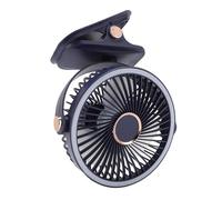 ASHATA Ventilador de Escritorio, Night Light Light Smill Small Desk Ban con Abrazadera para la Oficina