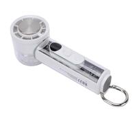 ASHATA Ventilador de Mano Compacto con Función de Enfriamiento de Hielo Diseño Liviano para Viajes Al Aire Libre Batería de 3000 MAh 2.17x2.26x6.08in (WHITE)