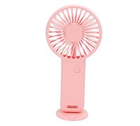 ASHATA Ventilador de Mano, Mini Ventilador Portátil con Carga USB, de Bolsillo Pequeño con Batería, Silencioso con Cable USB para Viajes Al Aire Libre para Niños (Abanico pequeño standable-rosa)