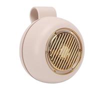 ASHATA Ventilador Silencioso sin Aspas con Clip, Mini Ventilador Eléctrico Recargable de 5 Velocidades para Viajes de Oficina, de Escritorio Portátil con 6 Horas de Funcionamiento, Enfriador USB C