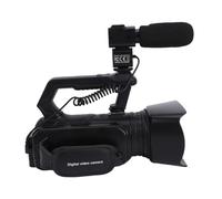 ASHATA Videocámara 4K, Cámara de Vídeo de 56MP, Zoom óptico de 6X Videocámara con Zoom Digital de 20x con Pantalla Táctil de 4 Pulgadas, Micrófono Externo, Control Remoto de Luz de Relleno