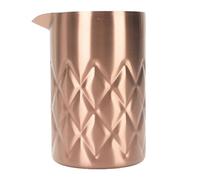 ASHATA Vidrio de Mezcla de Acero Inoxidable, Taza de Malla de Doble Pared de óxido a Prueba de óxido Estable 540 Ml para Fiesta (Cobre chapado)