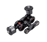 ASHATA Viper Magic Arm, Zapata de Bola Doble Multifunción Adaptador de Montaje de Brazo Mágico Accesorio de Cámara, Montura Vlogger Mount para Monitor LCD/Monitor DV/Luces LED Grabadoras de Audio