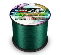 Ashconfish Hilo de pesca trenzado, 16 hebras, núcleo hueco, 300 m/328 yardas, resistente a la abrasión, increíble superlínea sin estiramiento, diámetro ultrafino, hilo tejido verde