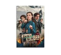 ASHDRUWQHR Enola Holmes 2 pósteres de lona para pared, impresión estética, arte moderno, pintura para sala de estar, 20 x 30 cm, estilo sin marco