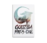 ASHDRUWQHR Godzilla Minus One - Póster de lienzo para pared, diseño estético moderno, pintura artística para sala de estar, 20 x 30 cm, estilo sin marco