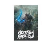 ASHDRUWQHR Godzilla Minus One2 - Póster de lienzo para pared, diseño estético, pintura moderna para sala de estar, 30 x 45 cm, estilo sin marco