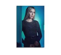 ASHDRUWQHR Póster de Emma Roberts sobre lienzo para pared, diseño estético moderno, pintura para sala de estar, 20 x 30 cm, estilo sin marco