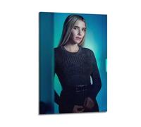 ASHDRUWQHR Póster de Emma Roberts sobre lienzo para pared, diseño estético, pintura moderna para sala de estar, 30 x 45 cm, estilo marco