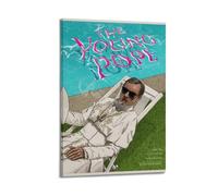 ASHDRUWQHR Póster de The YOUNG POPE con cubierta de lienzo para pared, póster estético, pintura artística moderna para sala de estar, 50 x 75 cm, estilo marco