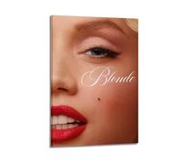 ASHDRUWQHR Póster rubio, cubierta de lienzo, impresión artística estética, arte moderno, pintura para sala de estar, 40 x 60 cm, estilo marco