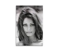 ASHEUQWE Póster estético de Sophia Loren para pared, lienzo vintage, pintura decorativa para sala de estar, dormitorio, decoración de 20 x 30 cm, estilo sin marco