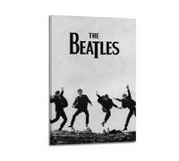 ASHEUQWE Póster estético de The Beatles para pared, lienzo vintage, pintura decorativa, para sala de estar, dormitorio, decoración de 20 x 30 cm, estilo marco