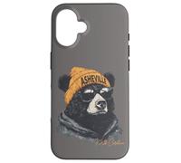 Asheville Bear WNC Hippie AVL Arte de montaña de Carolina del Norte Carcasa para iPhone 16