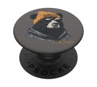 Asheville Bear WNC Hippie AVL Arte de montaña de Carolina del Norte PopSockets PopGrip Adhesivo