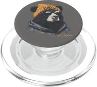 Asheville Bear WNC Hippie AVL Arte de montaña de Carolina del Norte PopSockets PopGrip para MagSafe