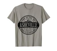 Asheville Carolina del Norte Tierra Del Cielo Montaña Vintage Camiseta