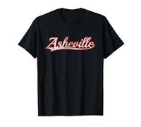 Asheville North Carolina Blue Ridge Vintage Varsity Camiseta