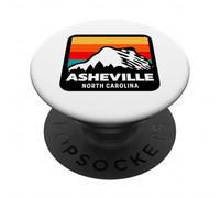 Asheville North Carolina Esquí Snowboard Viaje Familiar PopSockets PopGrip Adhesivo