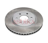 ASHIKA 2x Disco de Freno Delantero Ventilado para Nissan NP300 Navara D40 R51