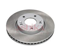 2x Disco de freno Eje delantero ventilado 60-0H-012C ASHIKA para HYUNDAI KIA