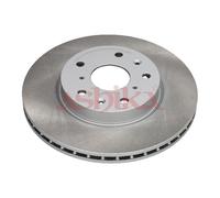 ASHIKA 2x Disco de Freno Delantero Ventilado para Suzuki Vitara SX4 - Fiat