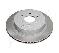 ASHIKA 2X Disco De Freno Trasero Ventilado Para Nissan NP300 Navara D40 R51