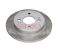 ASHIKA 2x Disco Freno Trasero Lleno para Hyundai i10 KIA Picanto