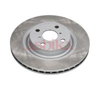 ASHIKA 2X Discos De Freno Delanteros Ventilados, Lacados Para Toyota Yaris NHP13