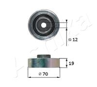 ASHIKA Rodillo De Guía De Correa De Poly V Para Suzuki Baleno Hatchback