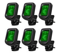 Ashikoi 6 afinadores de guitarra, afinador de clip para guitarra/bajo/violín/ukelele accesorios de guitarra