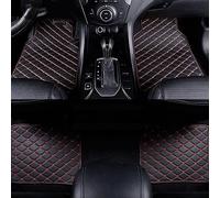 Ashild Coche Cuero Alfombrillas para Lexus CT200h 2011-2017(LHD), Medida Alfombra Juego Completo Moquetas Protección Forro de Piso Accesorios,B/Black-Red